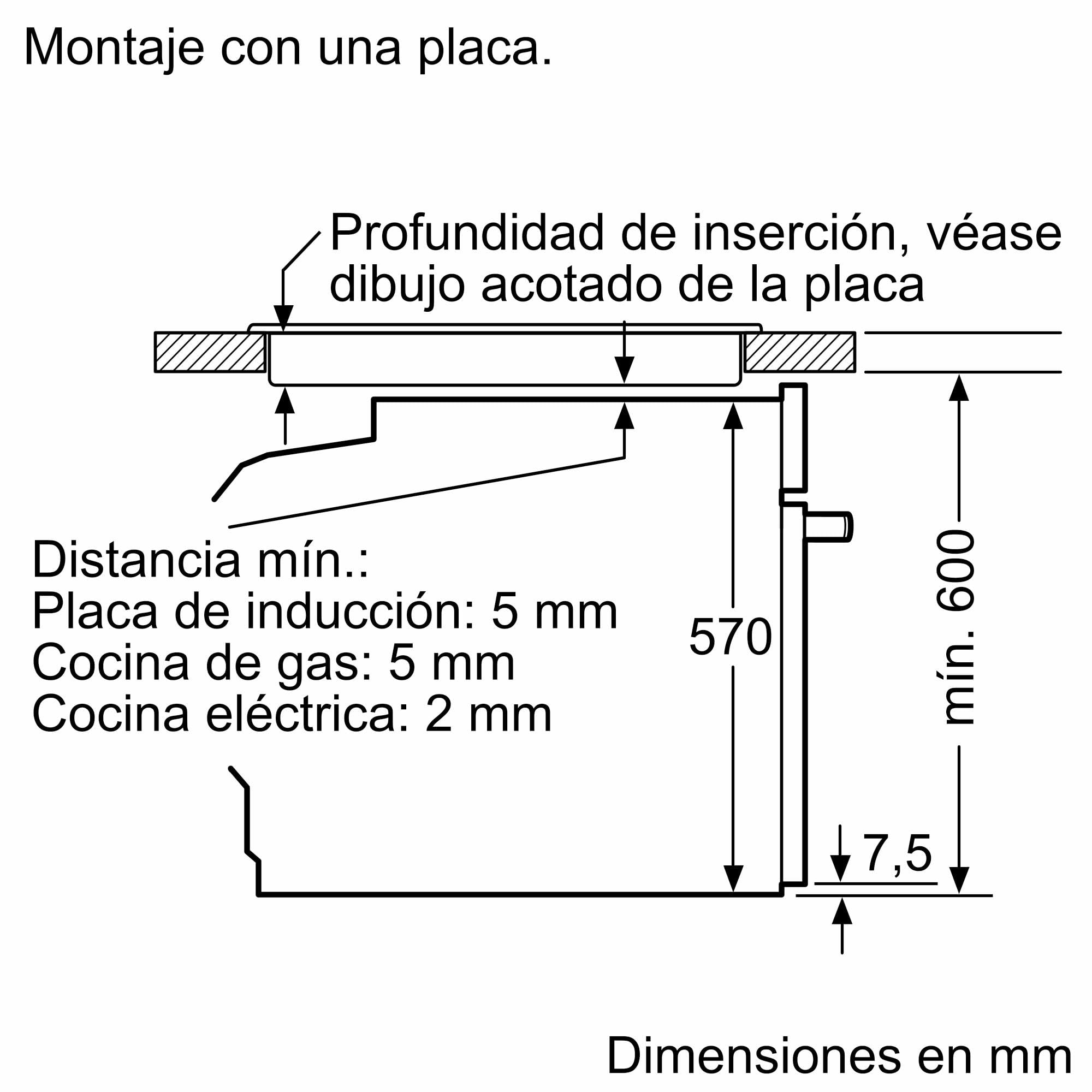 Balay - Horno, 60 cm, 5 Funciones, Precalentamiento rápido, Negro, 3HB4000X2.