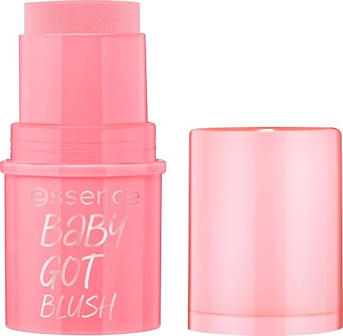 essence Baby Got Blush (10 Tickle Me Pink) Fácil de aplicar y mezclar en barra de rubor en crema pigmentada Vegano y libre de crueldad Libre de