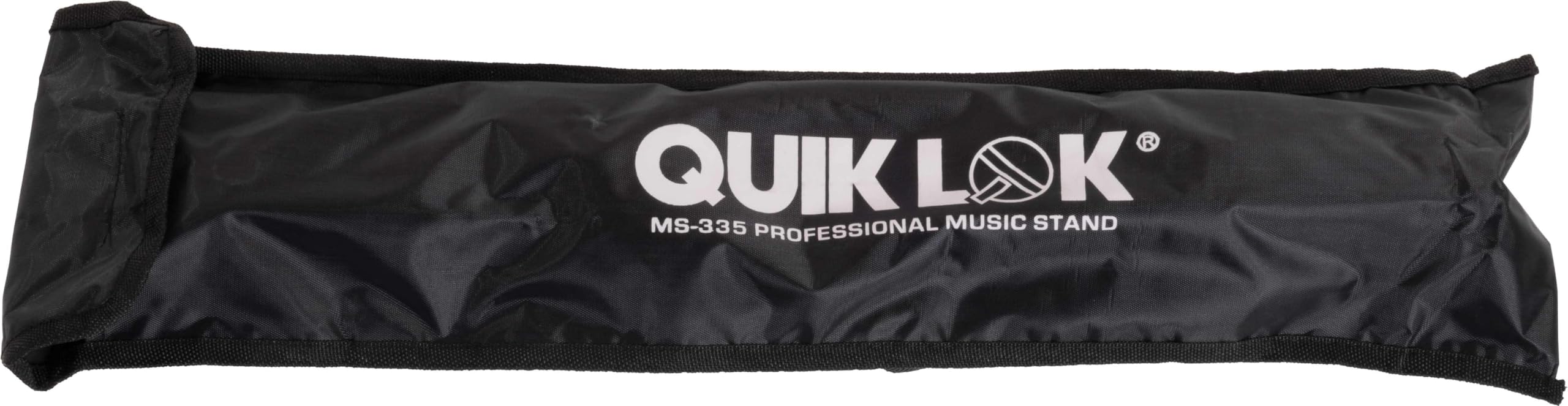 QUIK LOK - MS/335 W/BAG Pupitre, pliable, Sac de transport inclus, Hauteur réglable de 52 cm à 131 cm, Plateau 51 cm x 30 cm x 2 cm, Poids 1,5 kg, Couleur noire