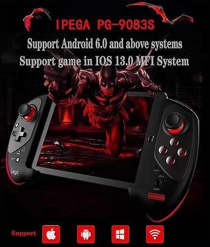 Miniatura 2 de ipega -PG-9083S Controlador de juegos inalámbrico para iPhone14131211X, XRipad para Galaxy S23S22S21S10+ Note2010 VIVO, one Plus, tableta Android