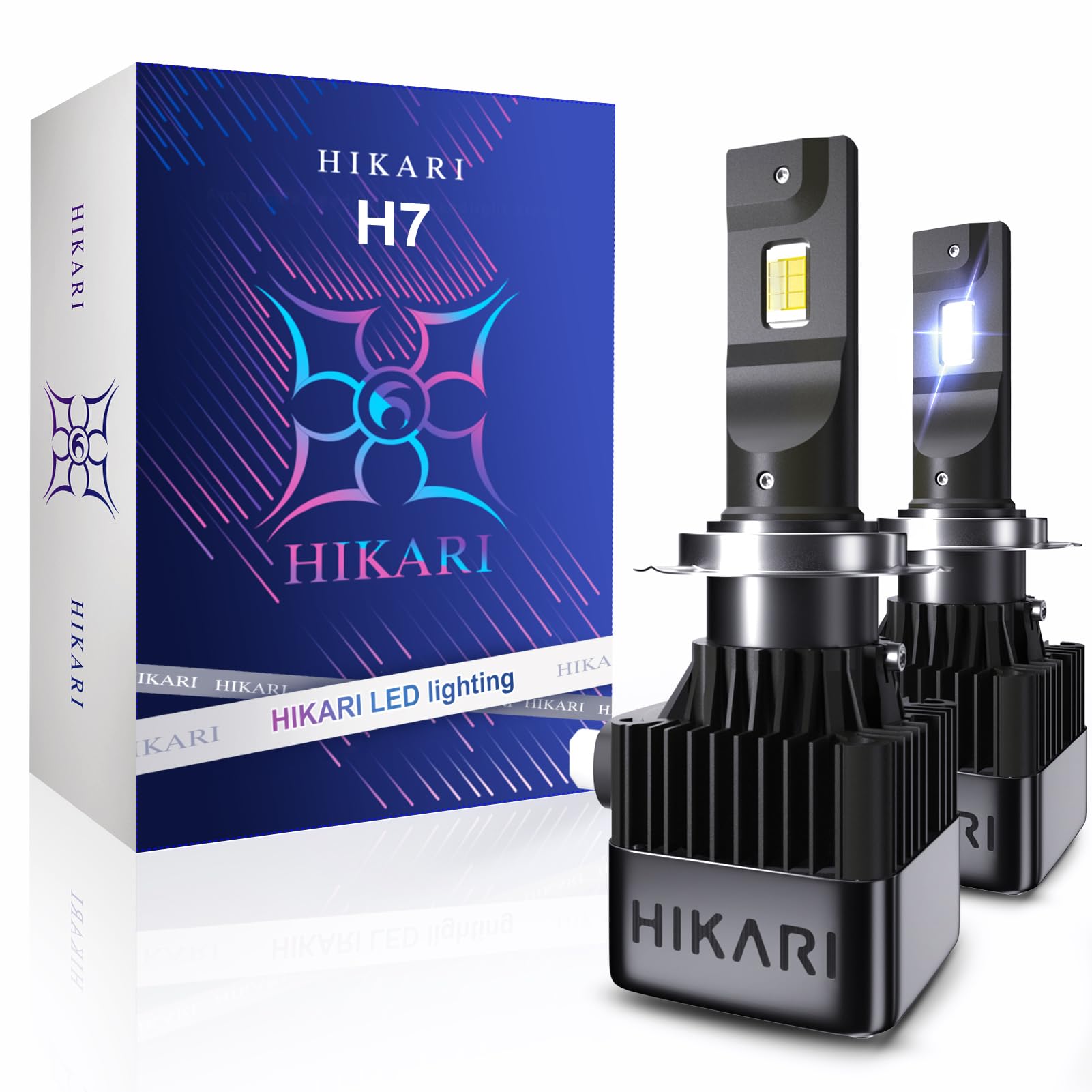 HIKARI 2025 HyperStar H7 LED Headlight Bulbs