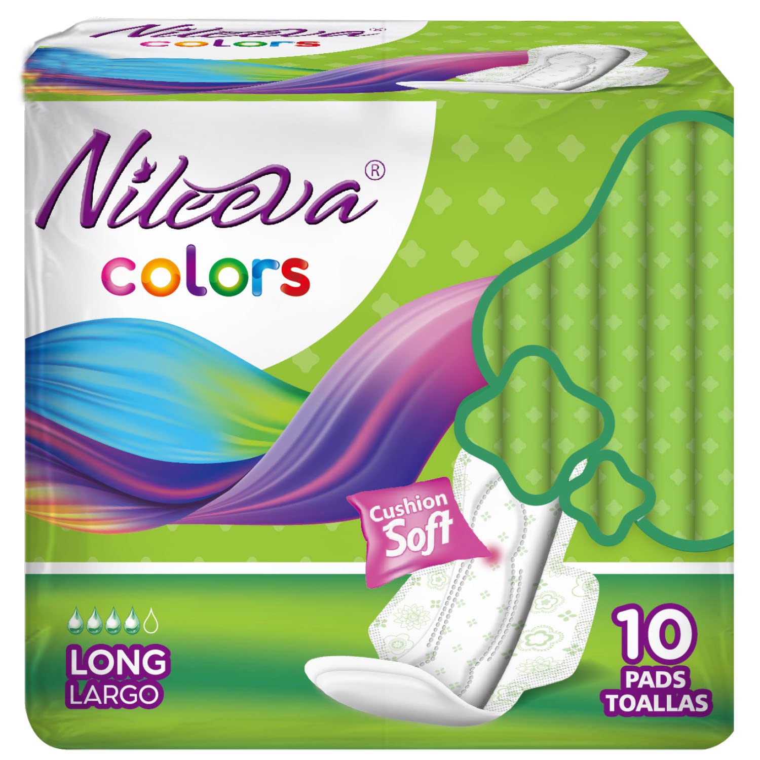 Individually Wrapped Super Maxi Sanitary Napkins Feminine Care 10 Count Pack of 24