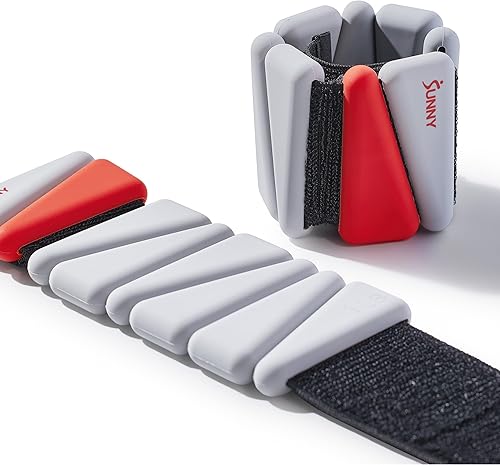 Miniatura 6 de Sunny Health & Fitness - Pesas de tobillo para mujeres y hombres – Pesas ajustables para muñeca, brazo y pierna en pares de 1-2 libras | Ideal para