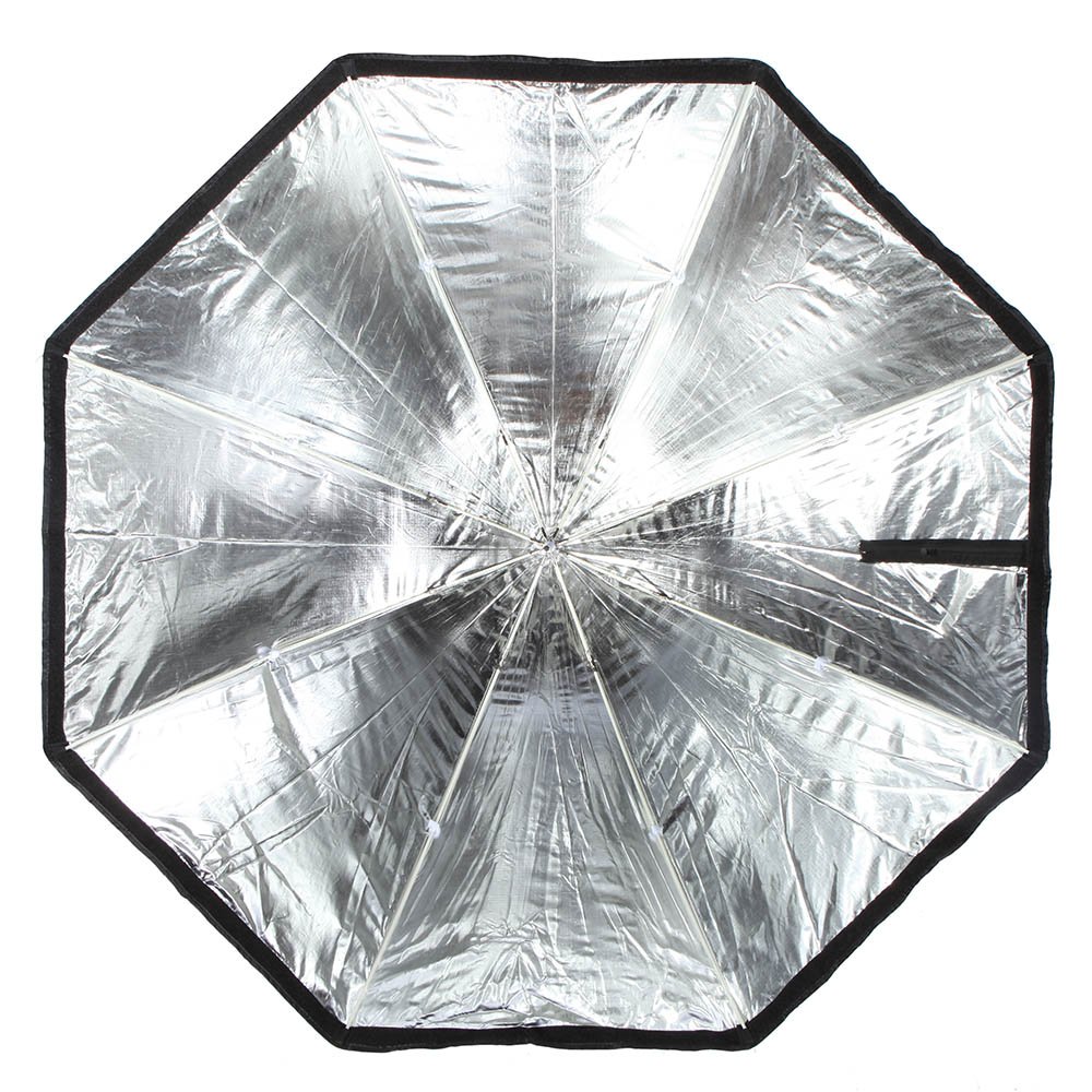Przenośny składany ośmiokątny parasol softbox dyfuzor reflektor do studia fotograficznego Flash Speedlite oświetlenie stroboskopowe ze szkieletem z włókna węglowego, tkanina Oxford, biała osłona