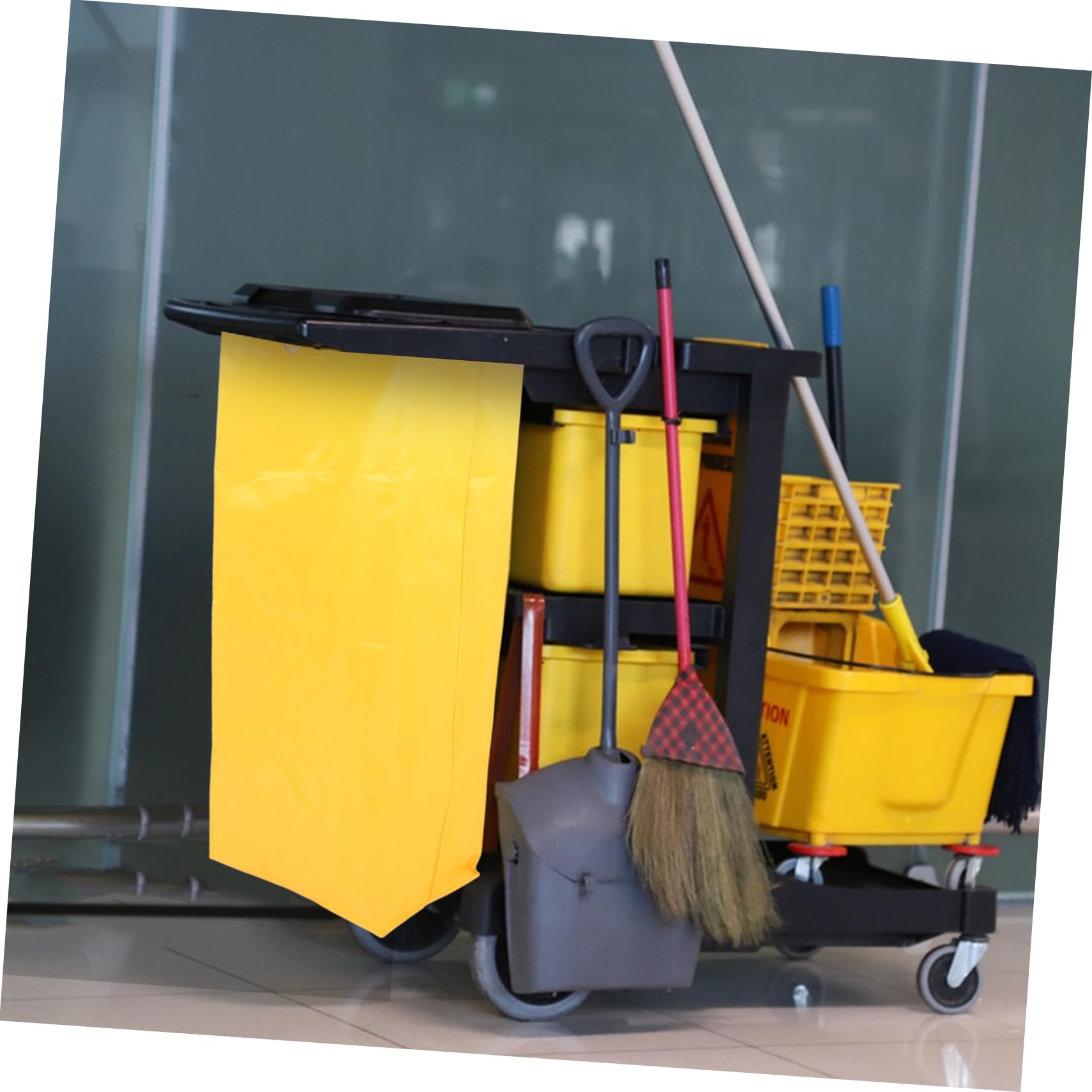 Borsa di Ricambio per Carrello Housekeeping Oxford Giallo, Versatile e Igienica, per Servizi Alberghieri e Raccolta Panni Sporchi