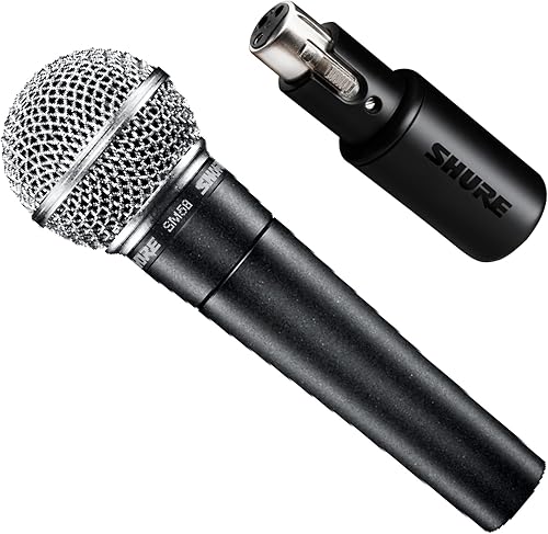 Shure Paquete de micrófono SM58-LC con interfaz digital MVX2U XLR a USB con conector para auriculares, preamplificador integrado con control de
