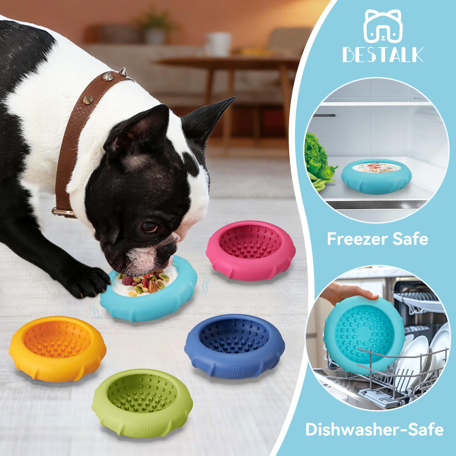 Pet Supplies : Dog Lick Bowl, Bestalk Wobbly Freeze Bowl