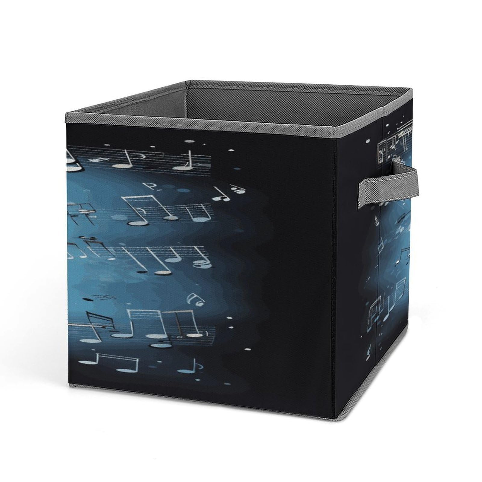VstaDank Panda Dancing on Musical Notes Storage Bin Collapsible Storage Cubes Organizer Oxford Cloth Storage Box with Dual Handles Large Stackable Closet Storage Bins for Sheets Hat Sweater