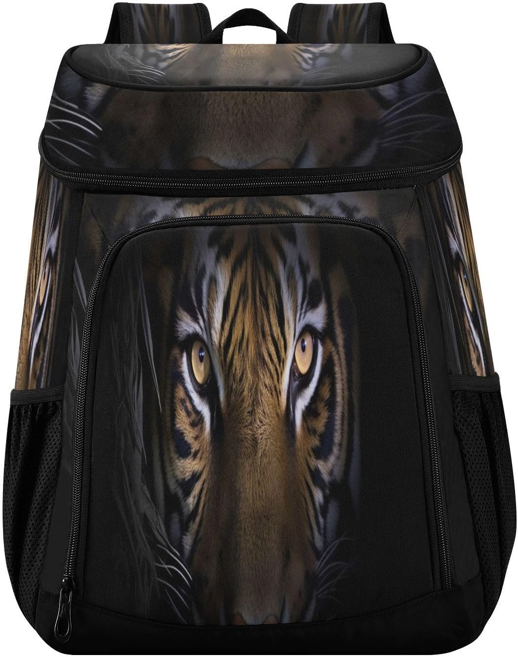 Black Tiger Head Cooler Backpack 36 Cans Leakproof Waterproof Backpack Cooler Bag Beach Accessories for Women and Men Travel Camping Fishing Backpack
