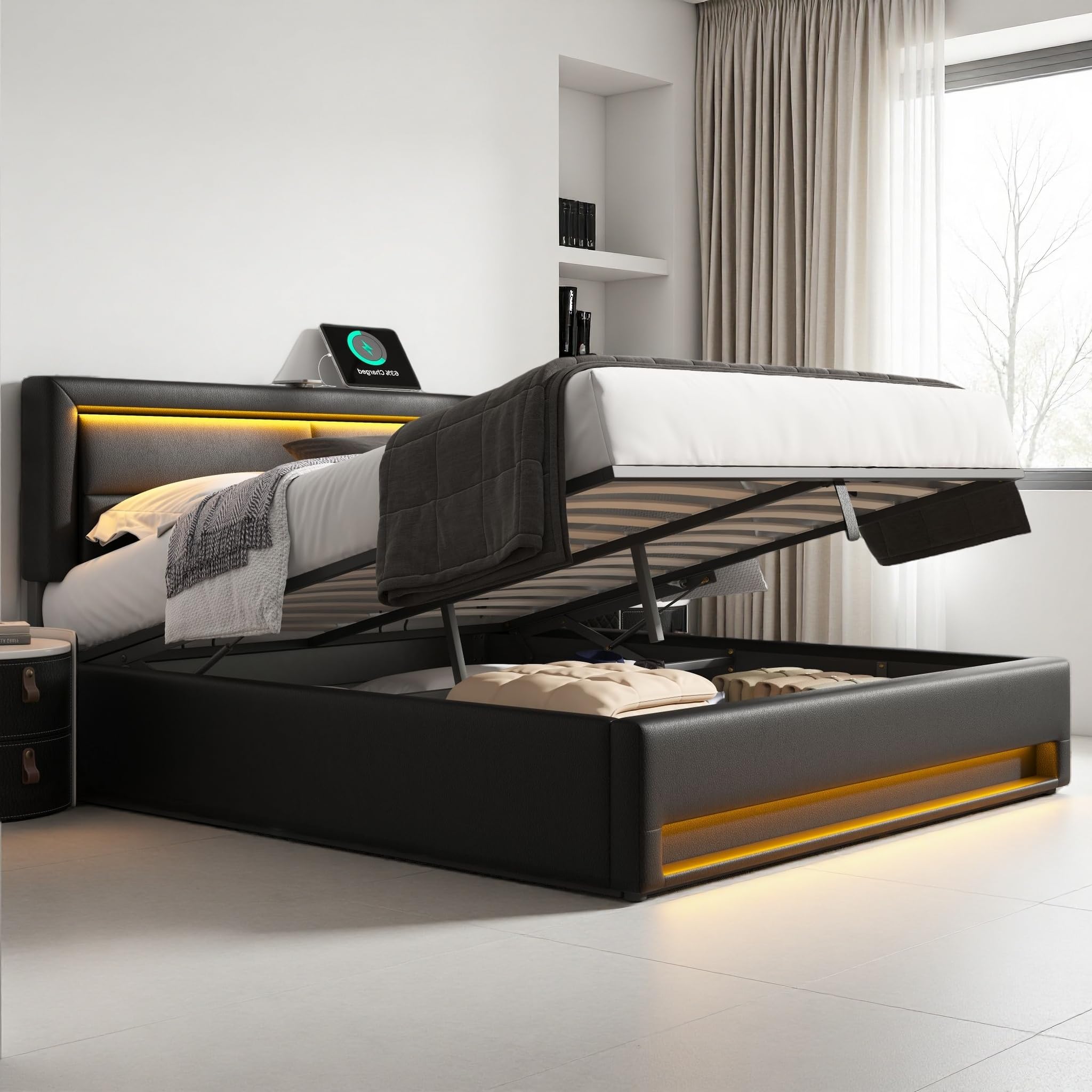 Lit de jour 90(180)x190 cm multifonctionnel avec tiroirs,Canapé-lit avec sommier à lattes,Lit enfant en pin ,Lit gigogne,Cadre bois,Blanc | Leroy Merlin