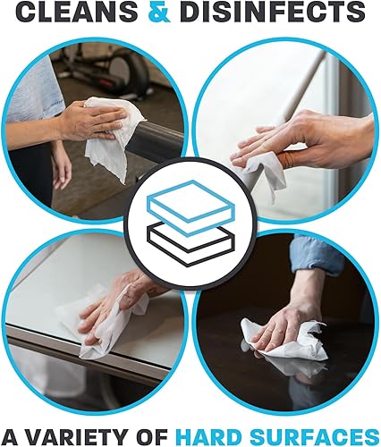 Miniatura 3 de Zogics Toallitas antibacterianas  Toallitas desinfectantes para desinfectar y limpiar superficies y equipos, toallitas de limpieza antibacterianas