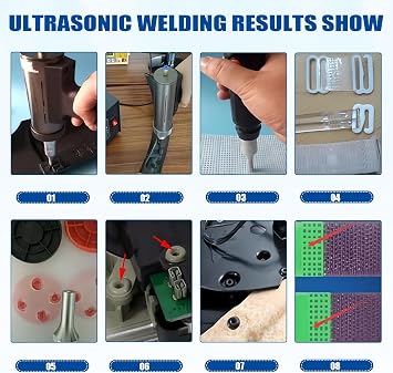 Welding Machine 28KHz Handheld Ultrasonic Spot Welder Plastic Welding Machine Portable Spot Welding Machine for ABS/PP/PE