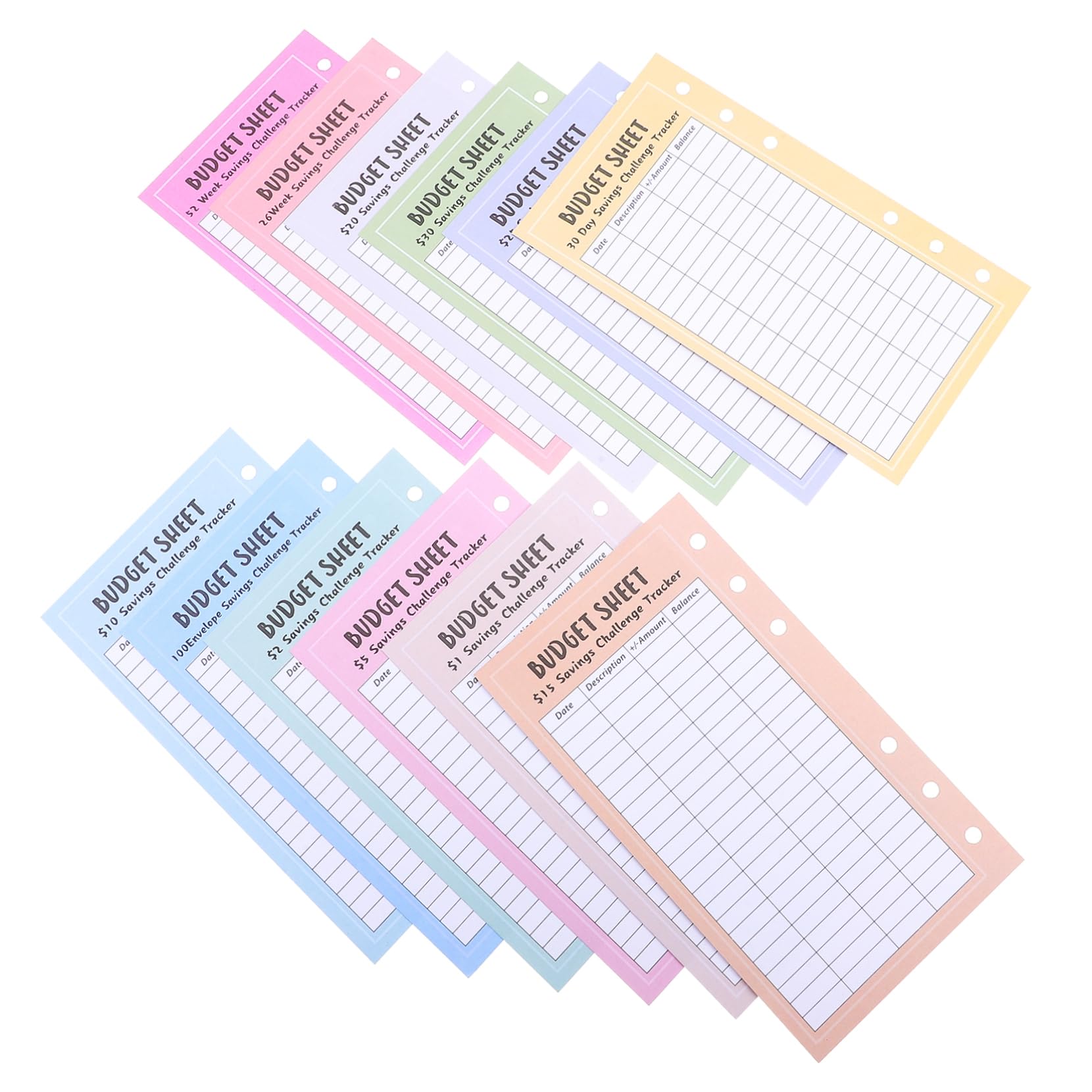 バインダー貯金 項目別リフィル Sea Dream Nj_saving