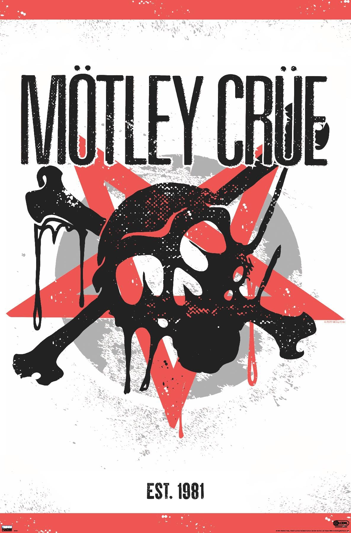 Amazon.com: Motley Crue - Skull Wall Poster, 34L