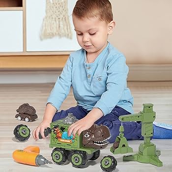 Amazon | AMYCOOL 恐竜 おもちゃ 車おもちゃ DIYカー 組み立て