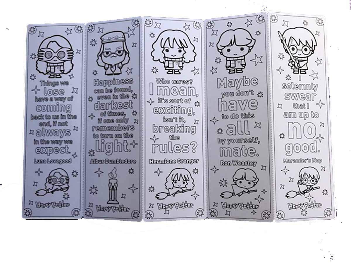 Re-MarksHarry Potter Wizards Colormarks Coloring Bookmarks