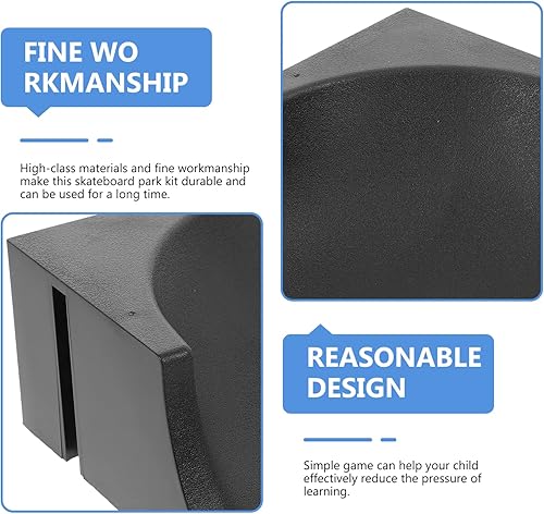 Miniatura 11 de Alasum Juego de rampa de patineta de dedo, juego de rampa de patineta de dedo, mini juguetes de dedo, obstáculo para bicicleta, scooters, rampa