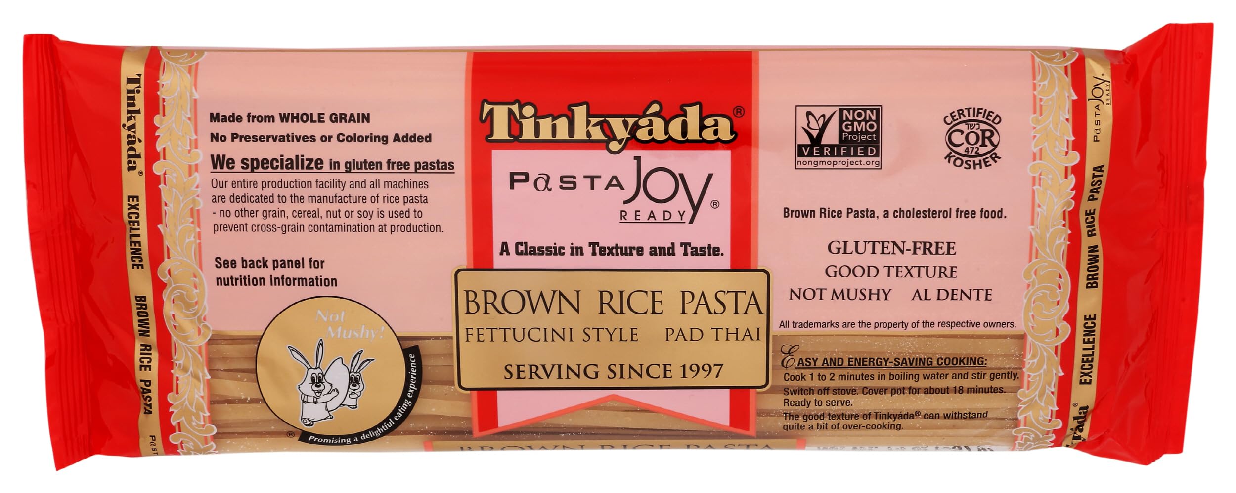 Pasta Joy Ready, Fettucini, Brown Rice, 14 oz