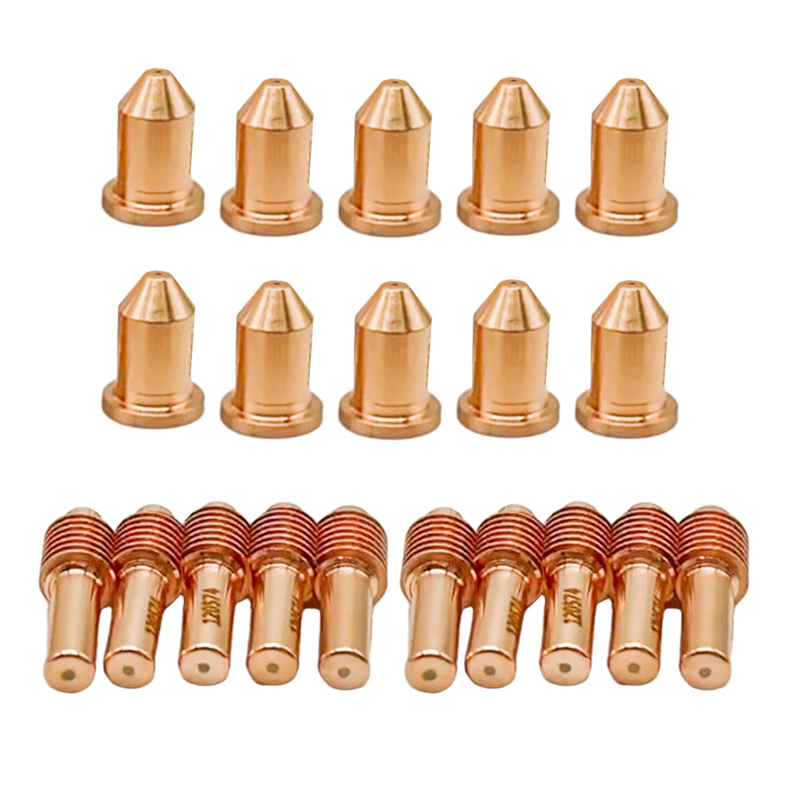 10Pcs 120574 Electrode and 10Pcs 120606 Nozzle for Hypertherm PMX 600 800 900 Plasma Consumables