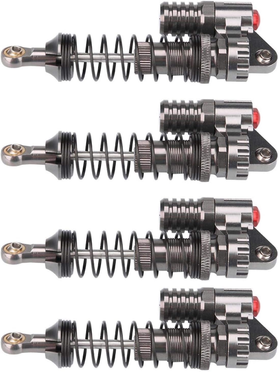 Amazon.co.jp RCクローラーショックアブソーバー、CNCマシニングアルミニウムショックアブソーバーアルミニウムショック