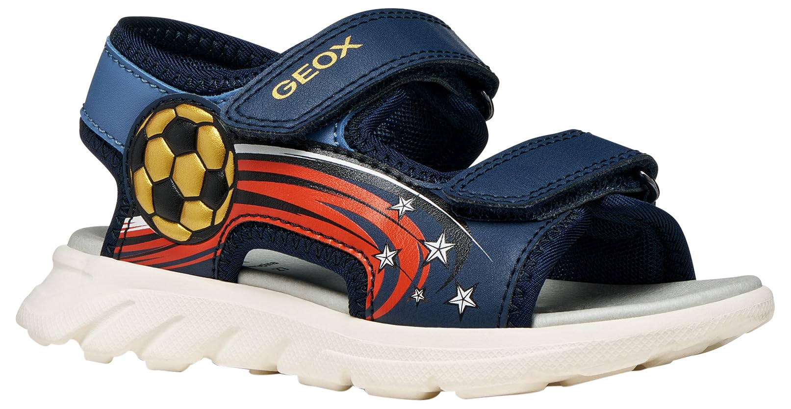 Geox J AIRADYUM BO Sandal, Navy/AVIO, 34 EU