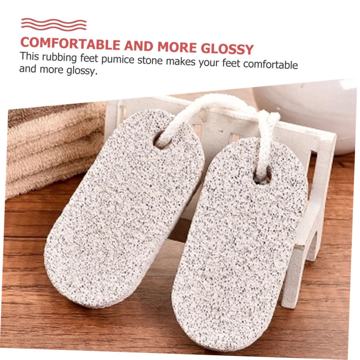 Piedra Pómez Volcánica para Pies 20 Piezas, Exfoliante y Masaje | Uso en Baño de Pies y Hogar, Piedra Volcánica, Elimina Durezas, Fácil de Usar, Formato 20 Unidades