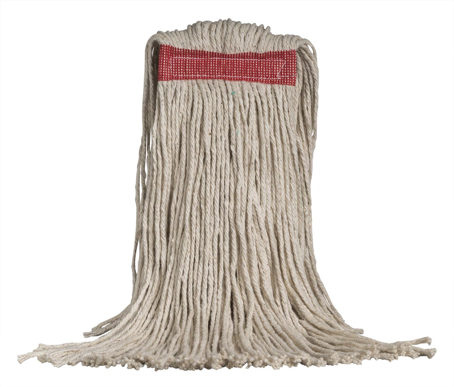 M2 Professional 12oz Cut-End Cotton Mop, Wet Mop Replacement Head, 1-inch Headband - Case of 12 - MW-CC12B