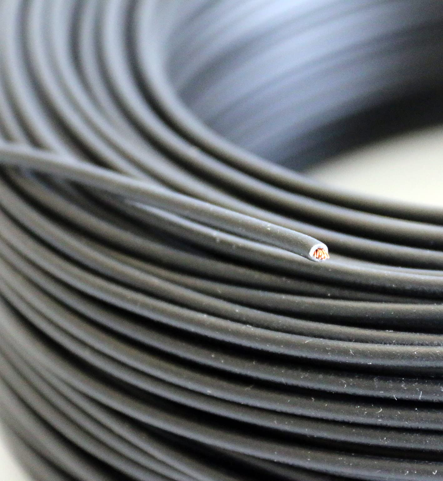 Aderleitung -Verdrahtungsleitung - Einzelader flexibel - PVC Leitung - H07 V-K 1,5 mm² - Farbe: schwarz 10m/25m/50m/100 m frei wählbar (100 Meter)