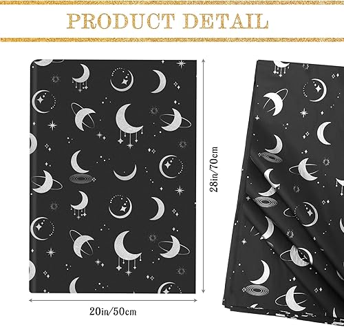 Miniatura 8 de HolyMaji 50 hojas de papel de seda Sunshine para embalaje de pequeñas empresas de 20 x 28 pulgadas, papel de seda impreso a granel, papel de seda