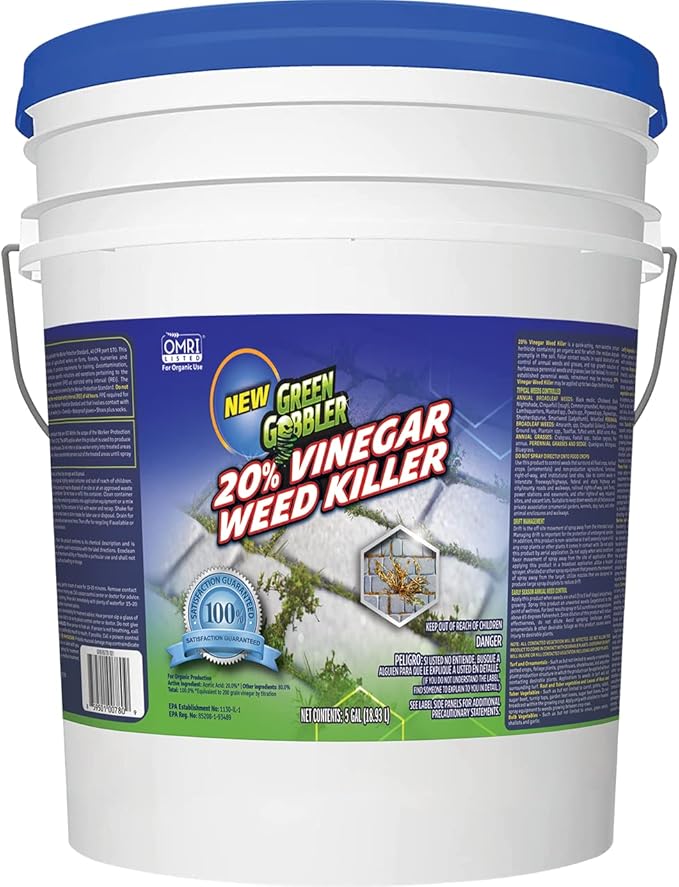 Green Gobbler 20 Vinegar Weed & Grass Killer Natural and Organic Weed & Grass