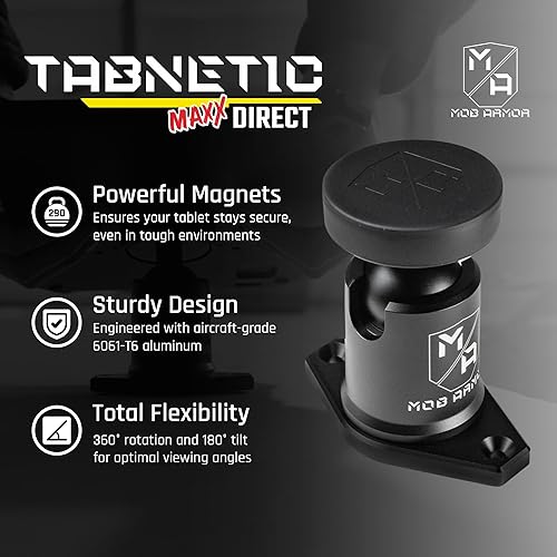 Miniatura 3 de Mob Armor Tabnetic Maxx Direct Mount - Soporte magnético universal para tableta para iPad, Android y Surface - Ideal para el hogar, la oficina y el