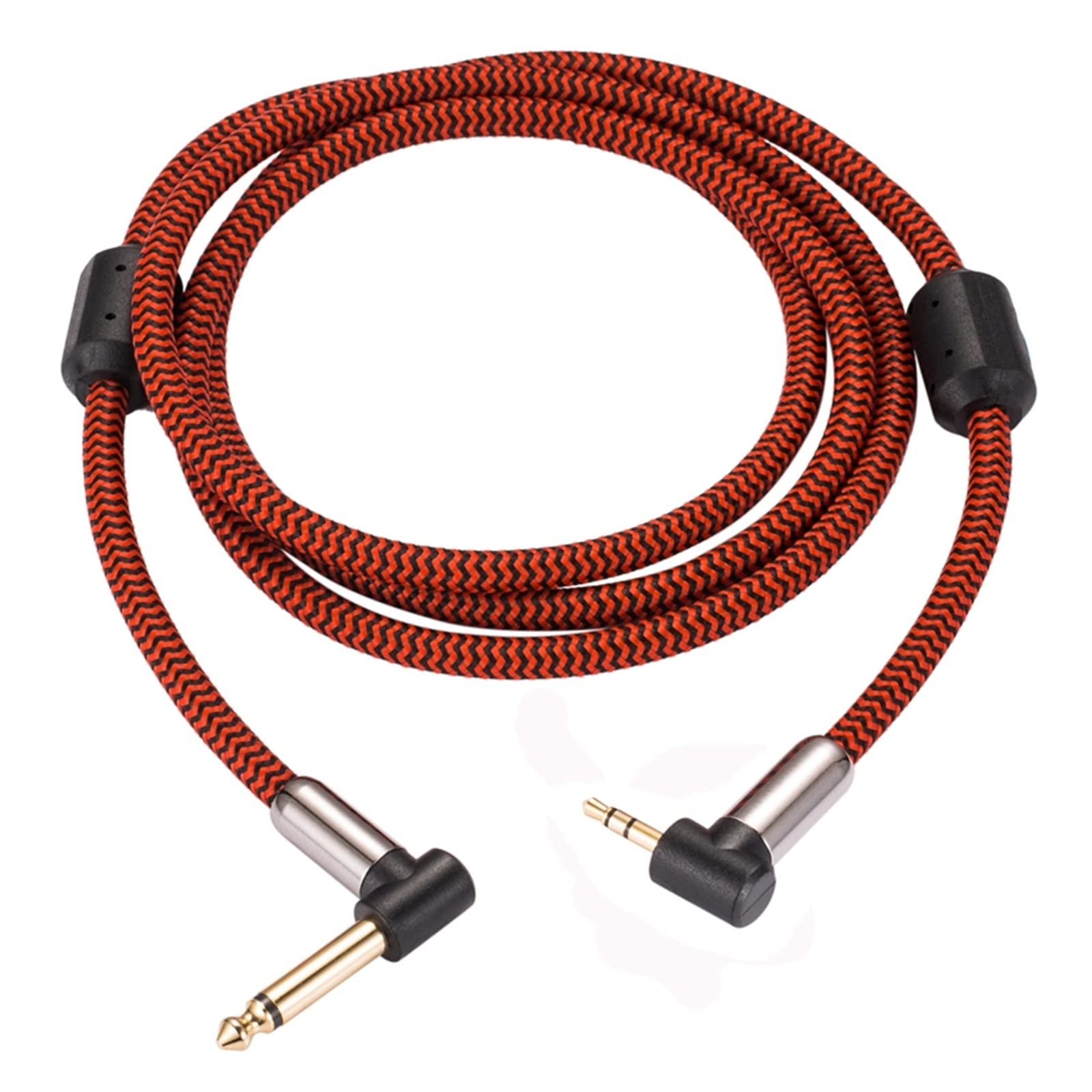 Cavo audio Hifi da M~ni jack da 3,5 mm a MONO da 6,35 mm compatibile con l'angolo del mixer mobile for PC 1/4quot;Cavo schermato intrecciato jack TS 1M 2M 3M 5M 8M(Blue,150cm)