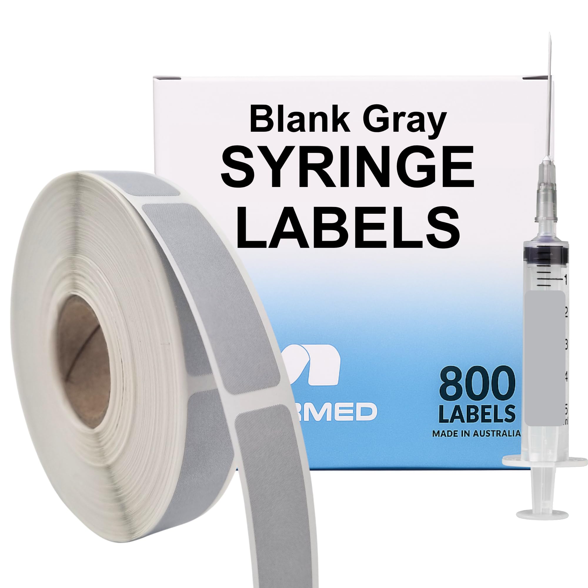 Blank White Medical Syringe Labels, 12mm x 40mm (0.5" x 1.5") 800/Roll – Write-On, Latex-Free Adhesive, Easy-Dispense Box — Amazon image 10