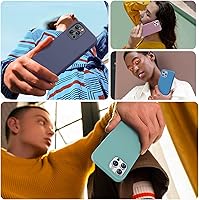 Vista 976 de Miracase Funda diseñada para iPhone 13 Pro Max con protector de pantalla, [forro de microfibra suave antiarañazos], funda protectora de silicona