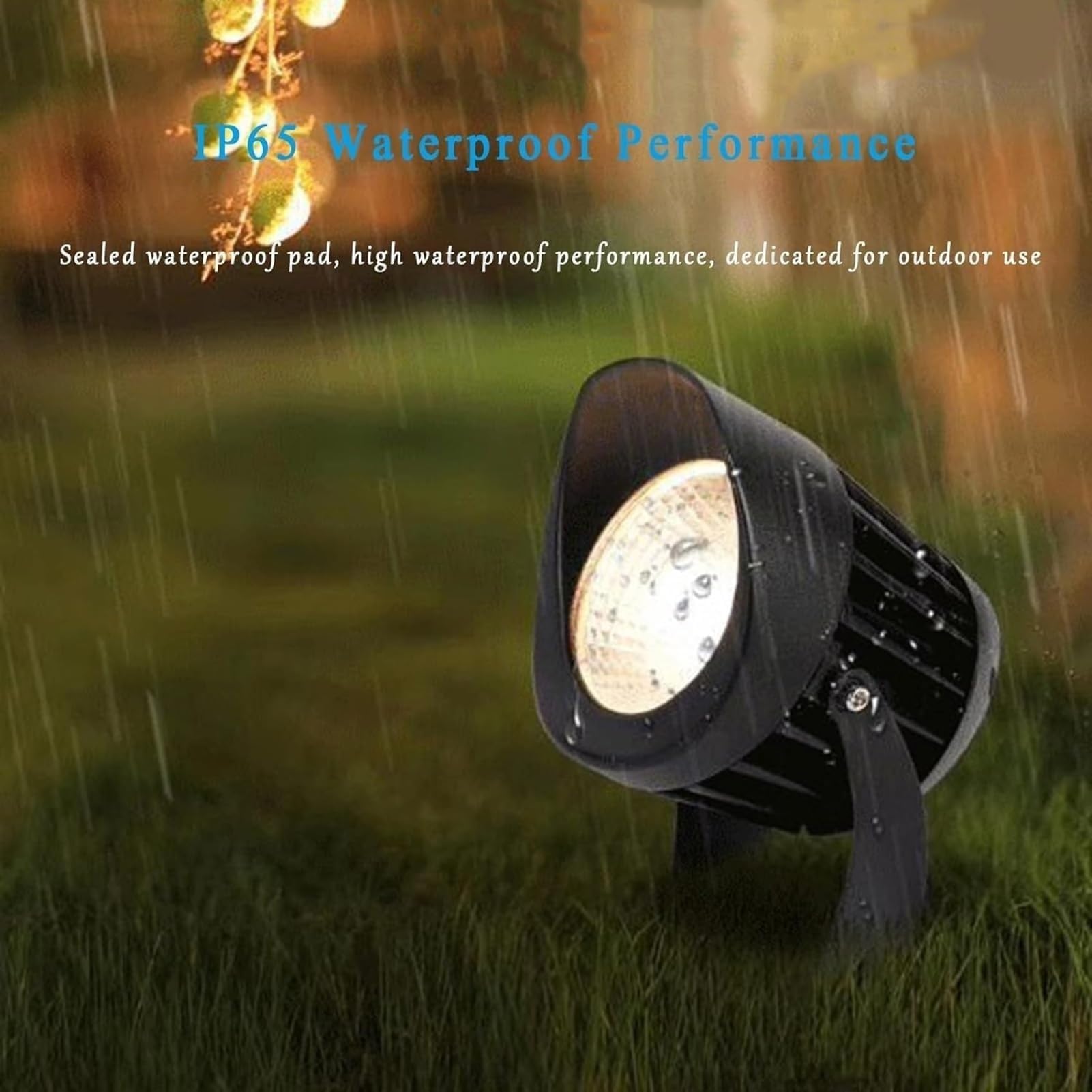 Foco LED Orientable - Lámpara De Paisaje Para Exteriores, Foco LED De Haz Concentrado AC 220V, Focos COB Impermeable IP65 Para Árboles De Jardín, Edificios(Warm white light,35W)