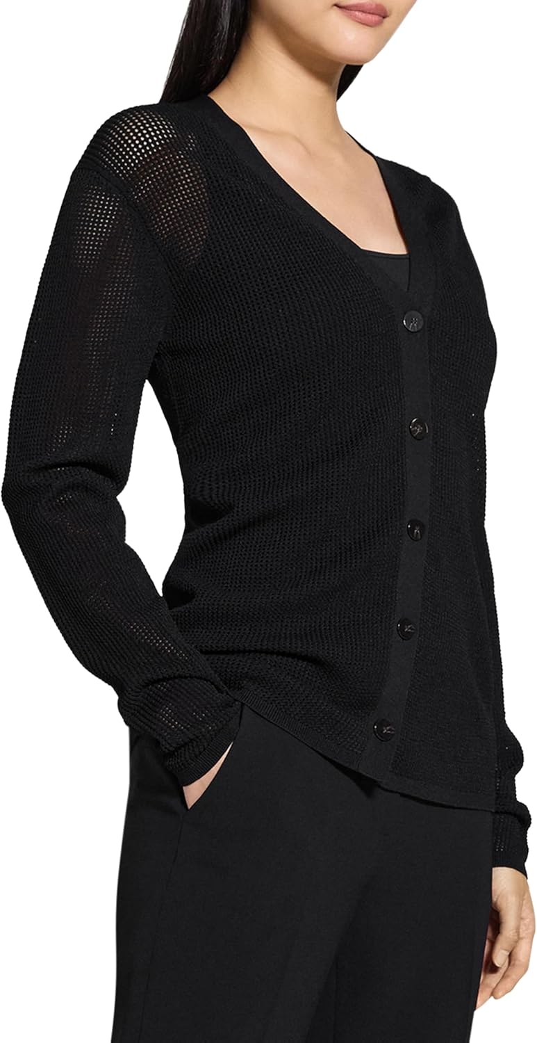 Theory Womens Pointelle Cardi - Image 4