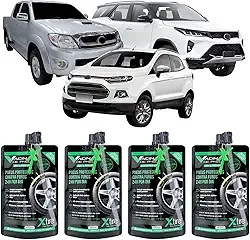 Xtire Vacina de Pneu Auto, Selante Antifuro para 4 Pneus, para Carros de Passeio, Hatch e Sedan, 275ml (VSUVPOUCH04UN-MKT, Caminhonetes/SUV/PICKUP, VSUVPOUCH04UN-MKT)