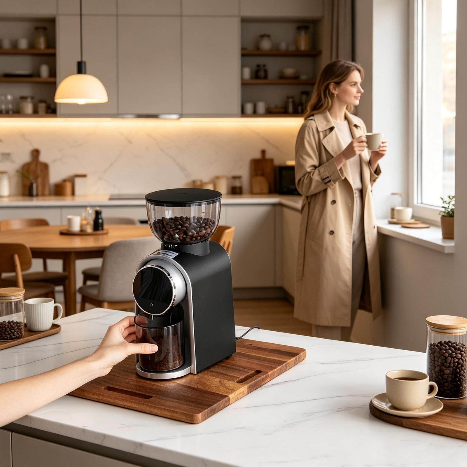 Slider Elettrodomestici Tappetino Portaoggetti In Legno Rotante Scorrevole