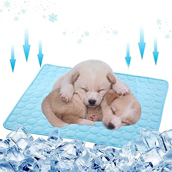 Amazon Petiwa ペット ひんやりマット 最新版 冷却シート 犬 猫 ひえひえ爽快 熱中症対策 猫ひんやり グッズ 涼感冷感マット 抗菌防臭 ひんやりシート ペットクールマット 柔らかい 通気性が良い 犬用 滑り止め 涼しい 犬用ひんやり 夏用 猫 冷えマット エコ