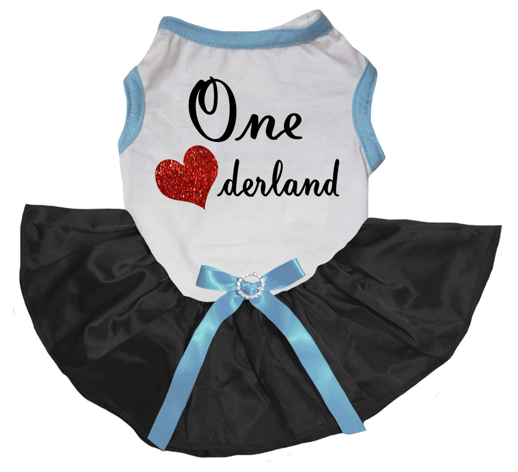 Robe tutu pour chien blanc Love One Derland vêtement de fête pour petits animaux