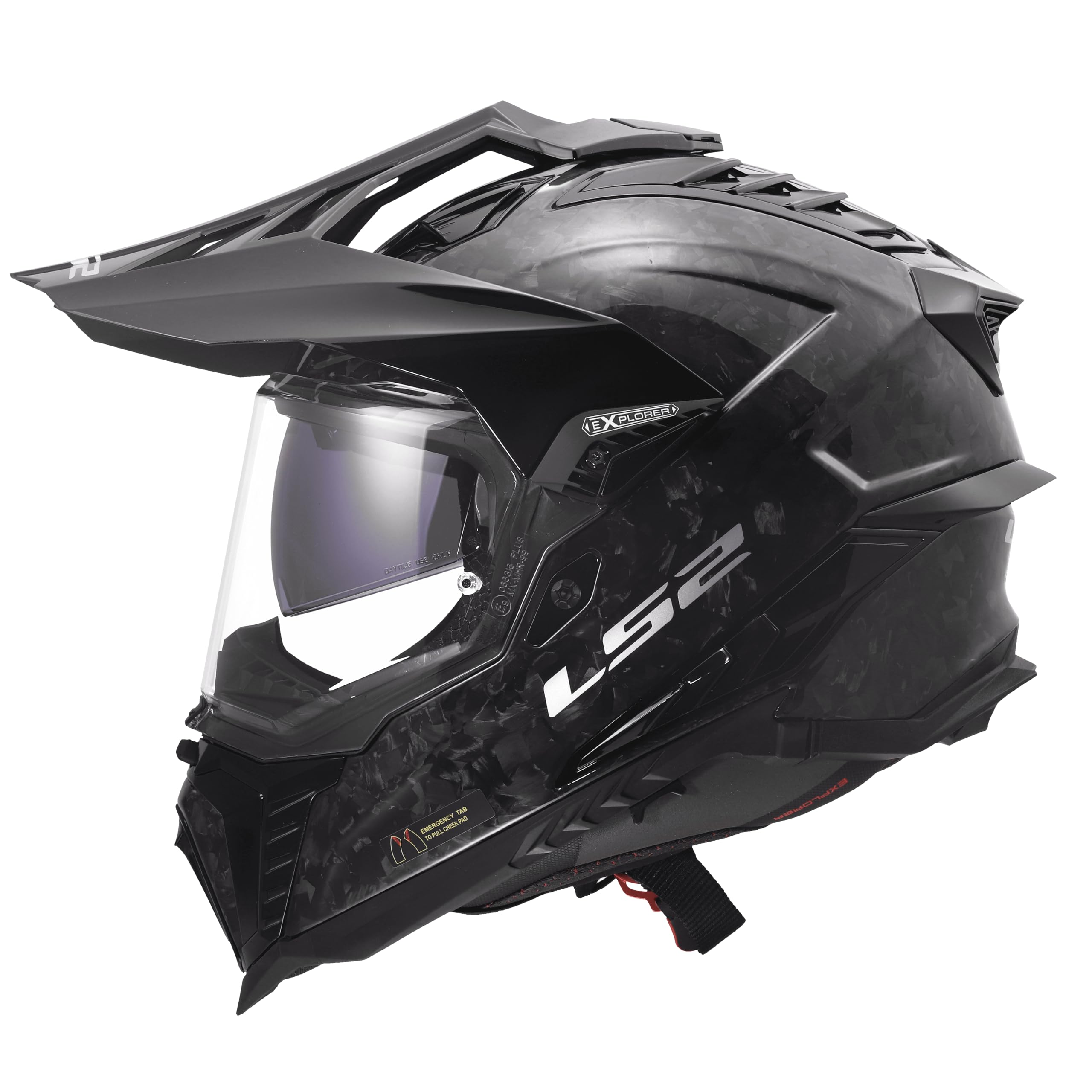 LS2, Casco Moto Cross EXPLORER CARBON FORGED Carbon, M