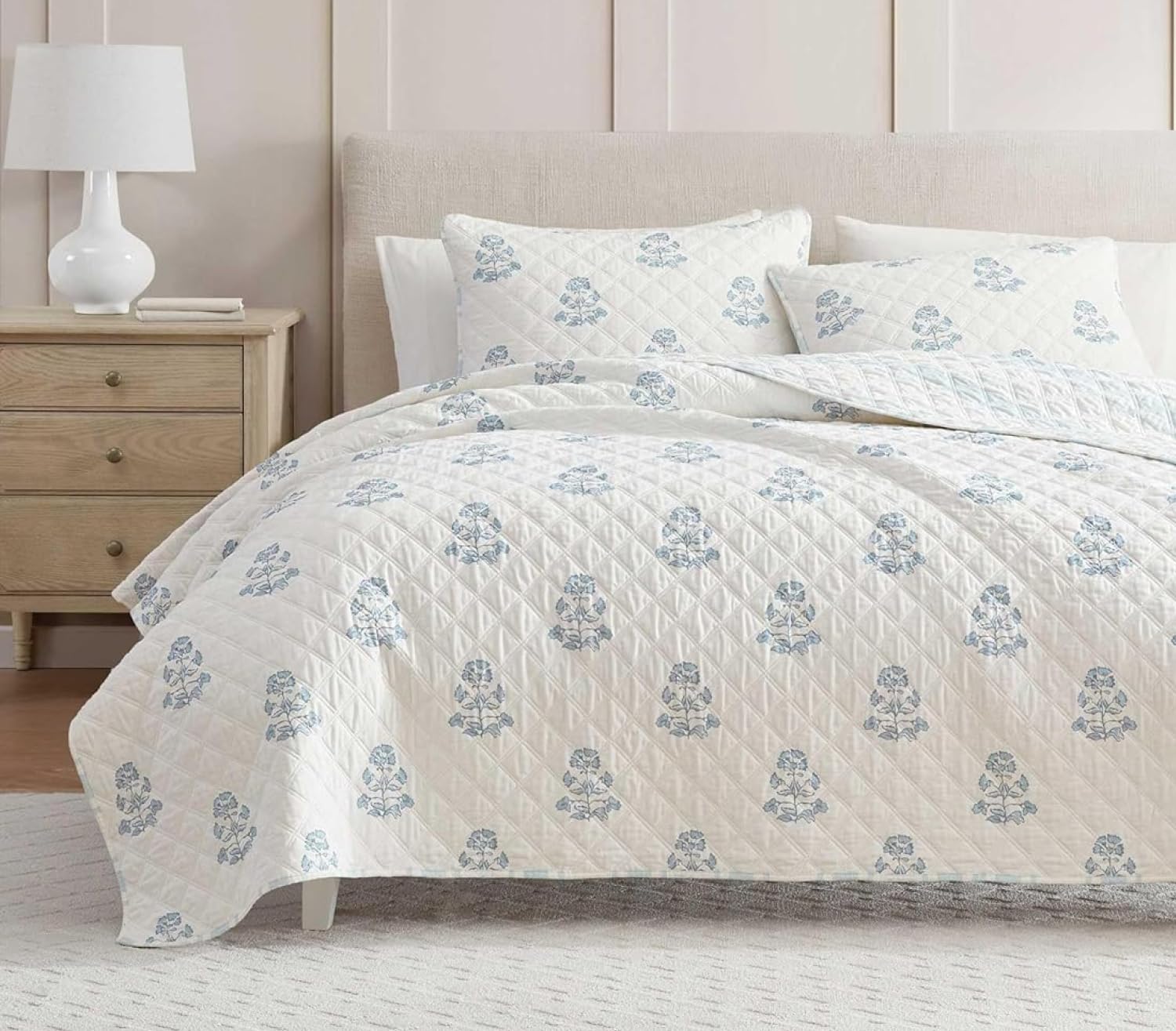 Martha Stewart フル/クイーン掛け布団カバー Amazon.com: Martha Stewart - Queen Quilt Set, 100% Cotton