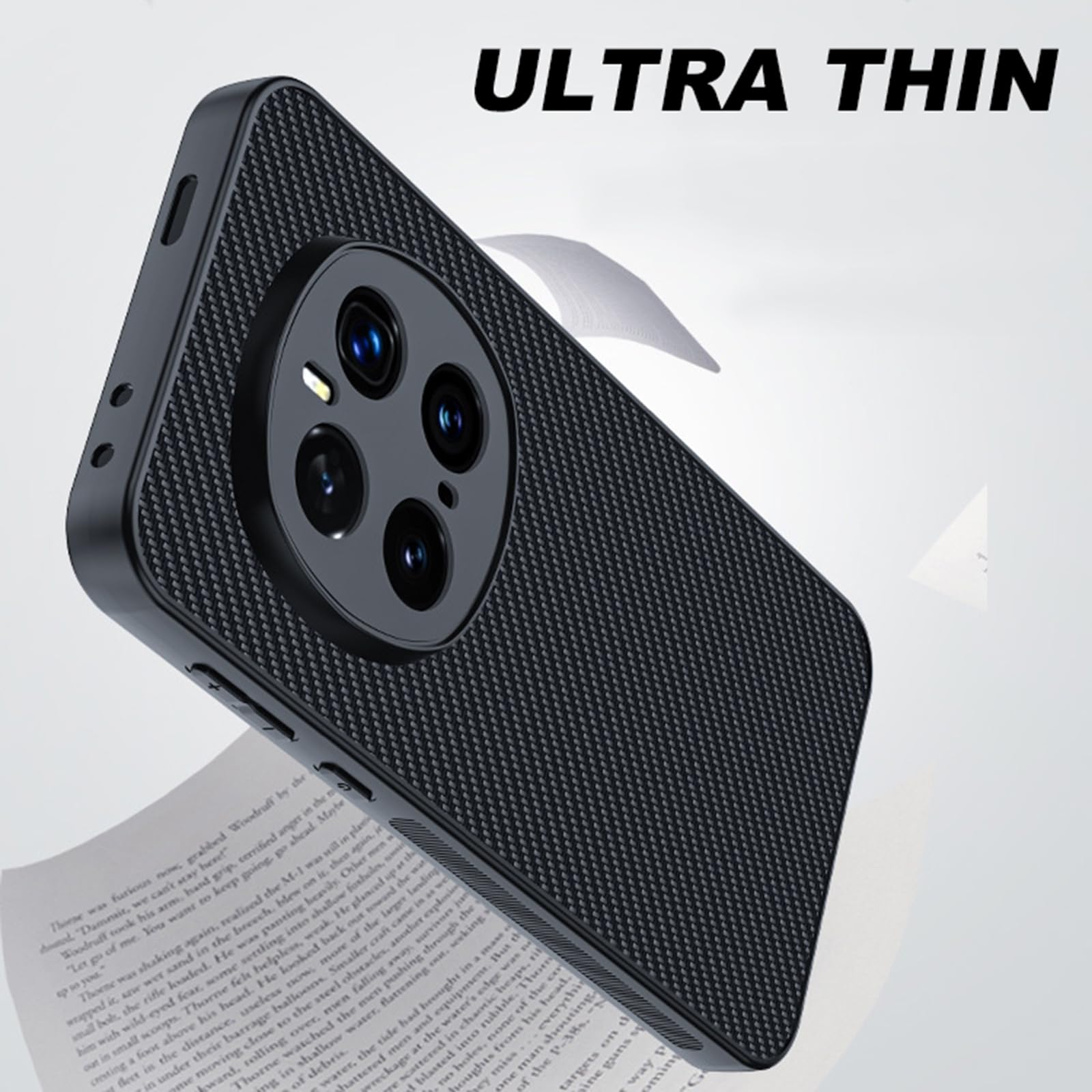 Leder Handyhülle Für Honor Magic 7 Pro/7, Dünne Weiche Kameraschutz Kratzfeste Schutzhülle rutschfeste Fall,Schwarz,7
