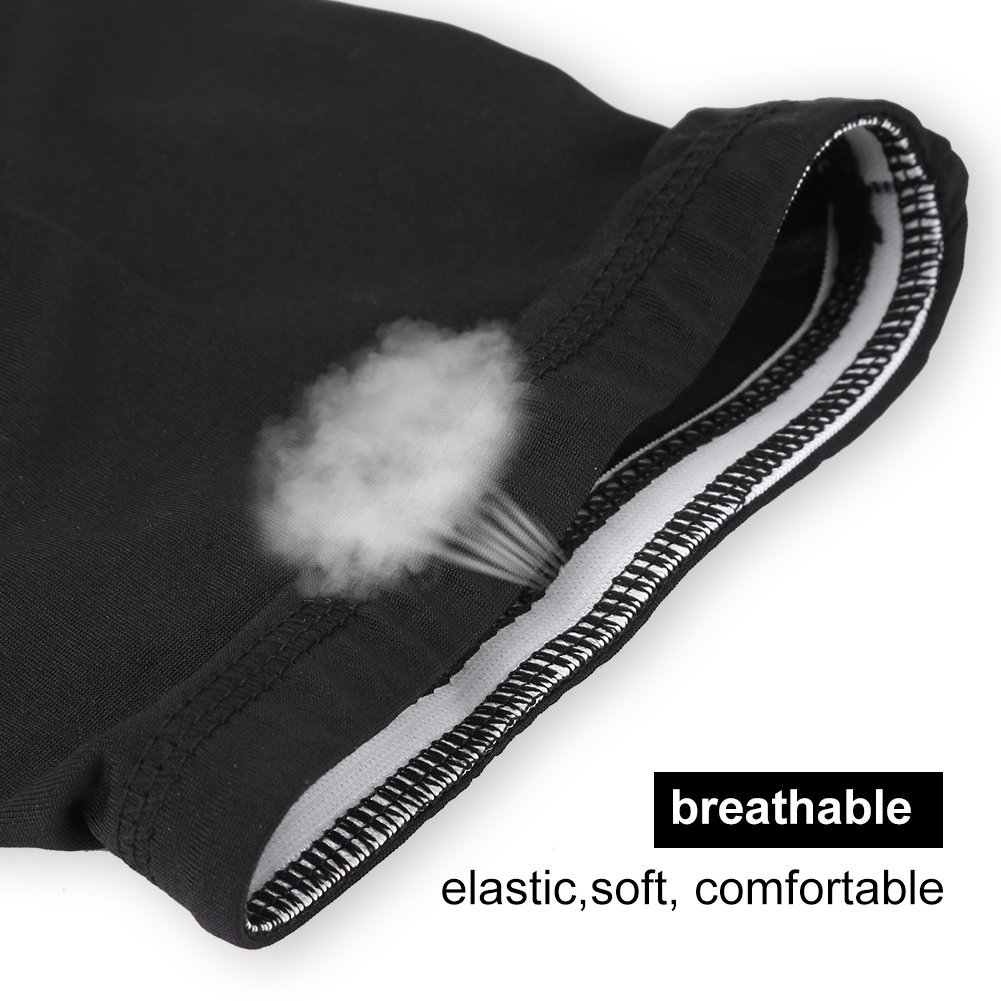 VGEBY1 Color Negro Unisex Summer Sun Protección UV Resistente a Las Mangas de la Pierna para Ciclismo en Bicicleta Senderismo Correr(M)