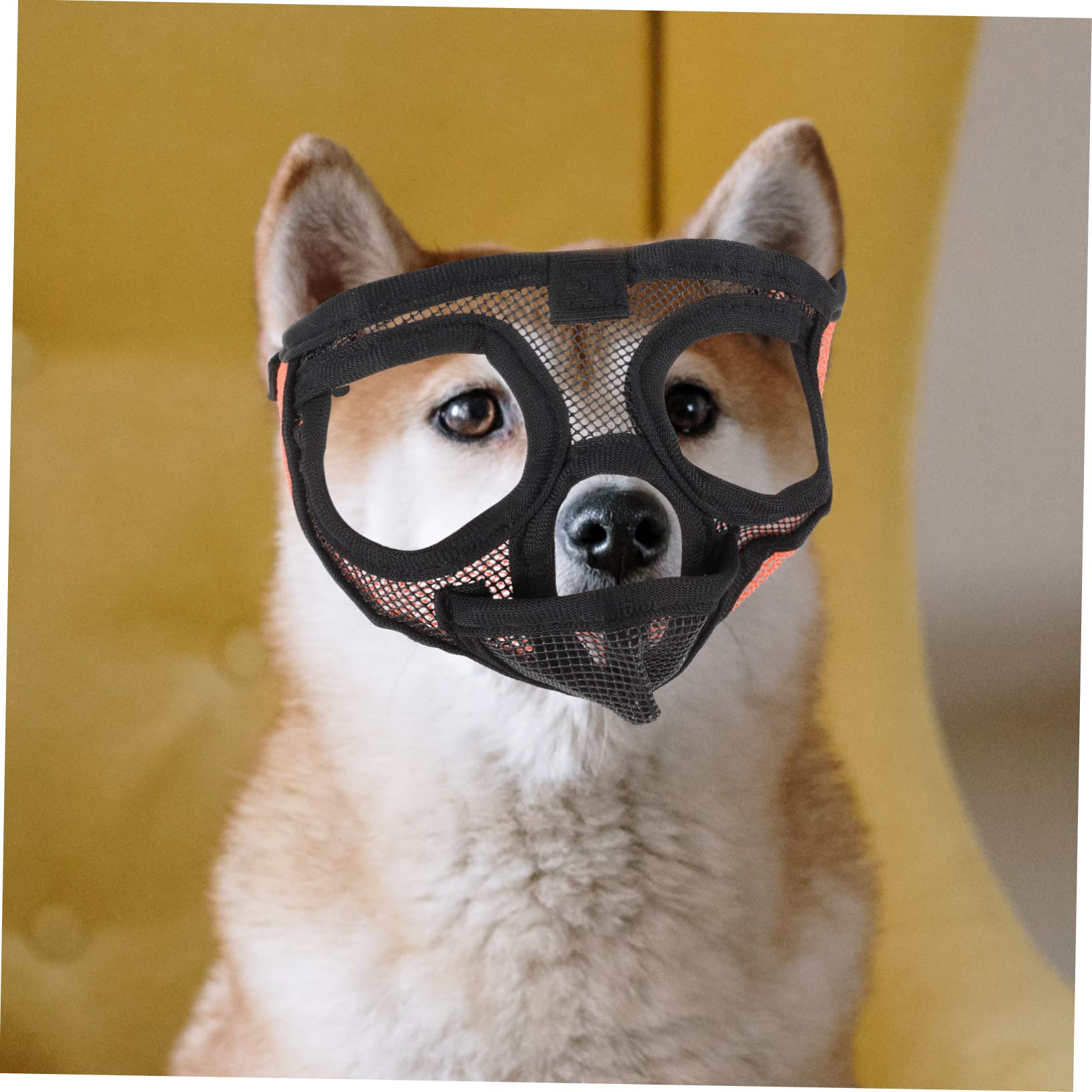 HAPINARY Dog Muzzle for Short Snout Breeds Soft and Durable Biting Barking and Chewing Muzzle for Bulldogs French Bulldogs and More