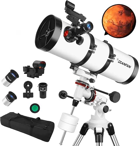 Telescope 150EQ Astronomical Professional Telescope for Adults High Powered, Manual