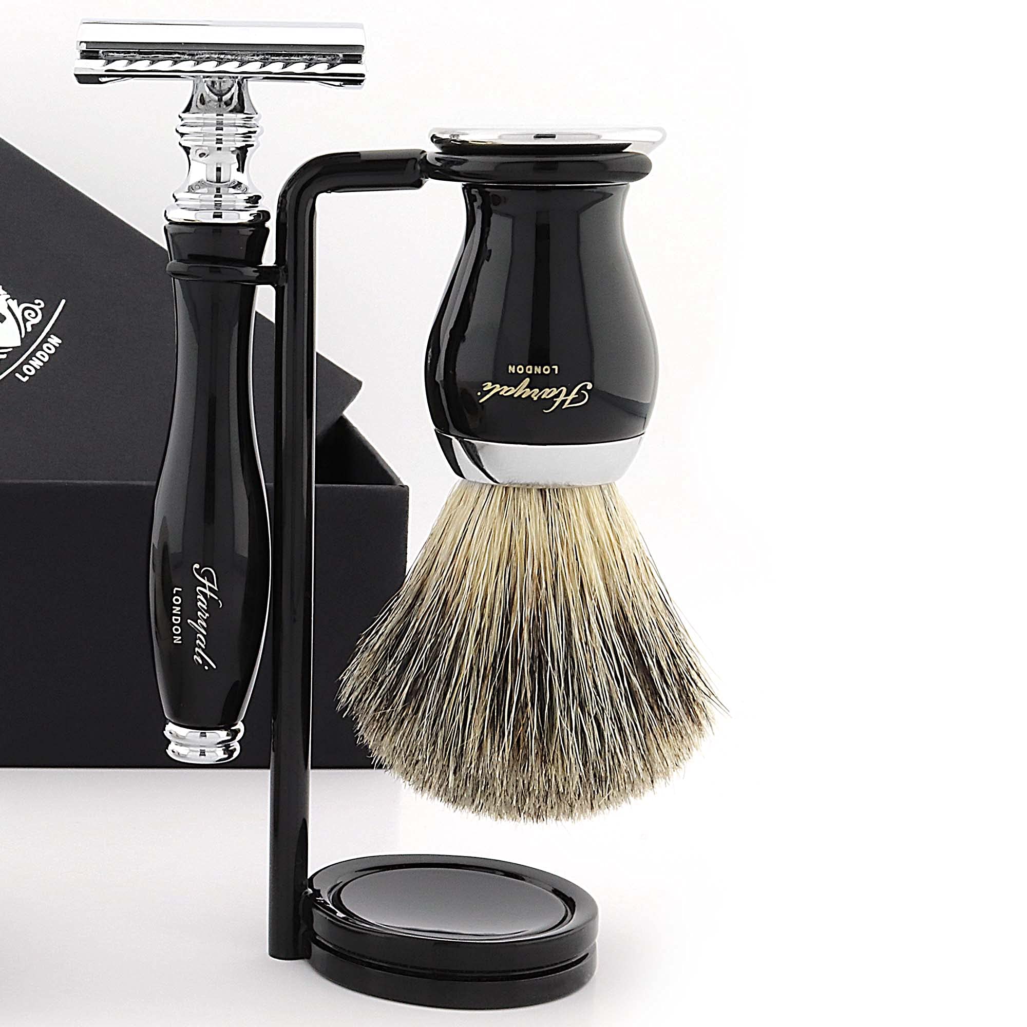 Safety Razor,Brush,Bowl,Stand)