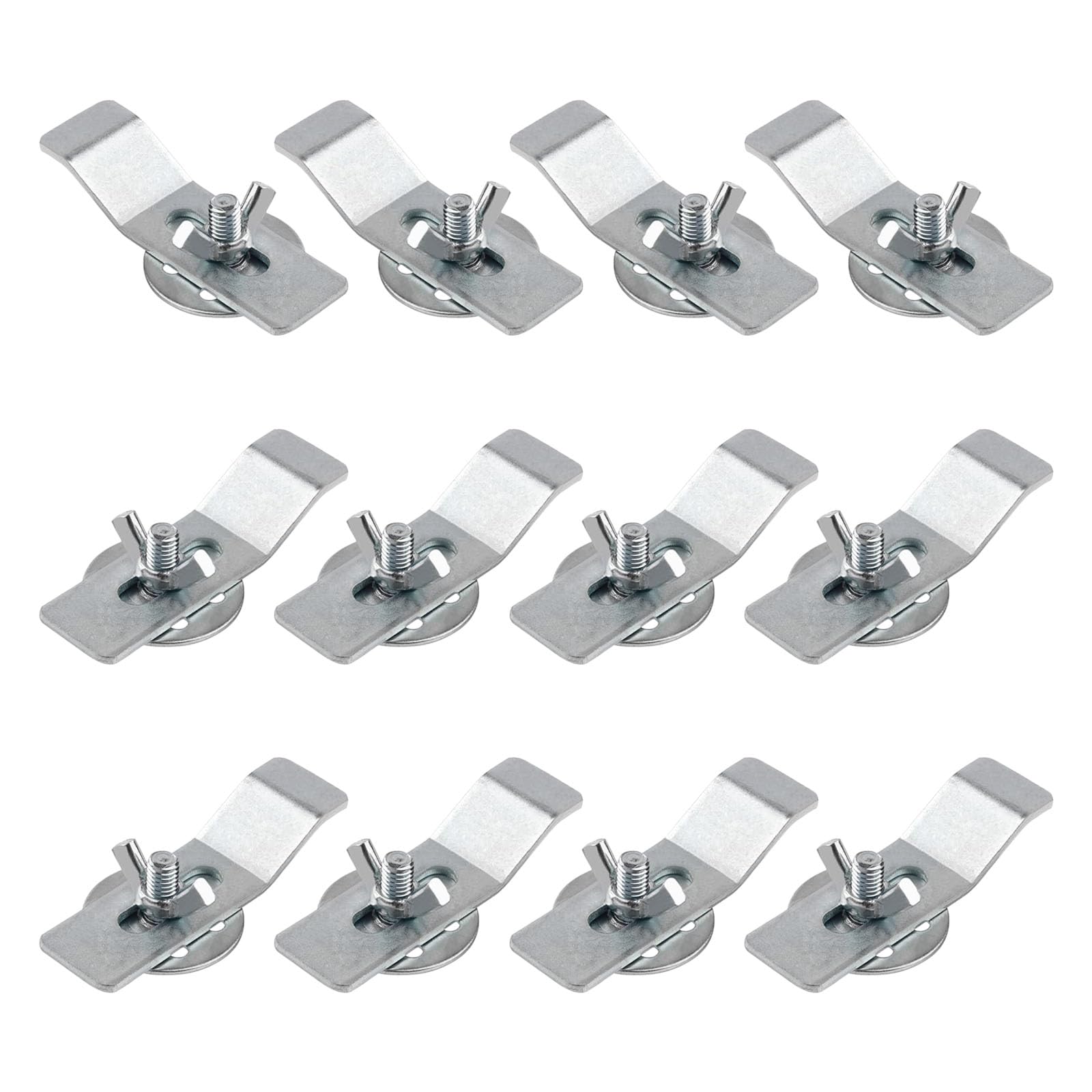 of 12 RustProof Metal Sink Brackets for Secure Installation Falls Under Mount Sink Clamps