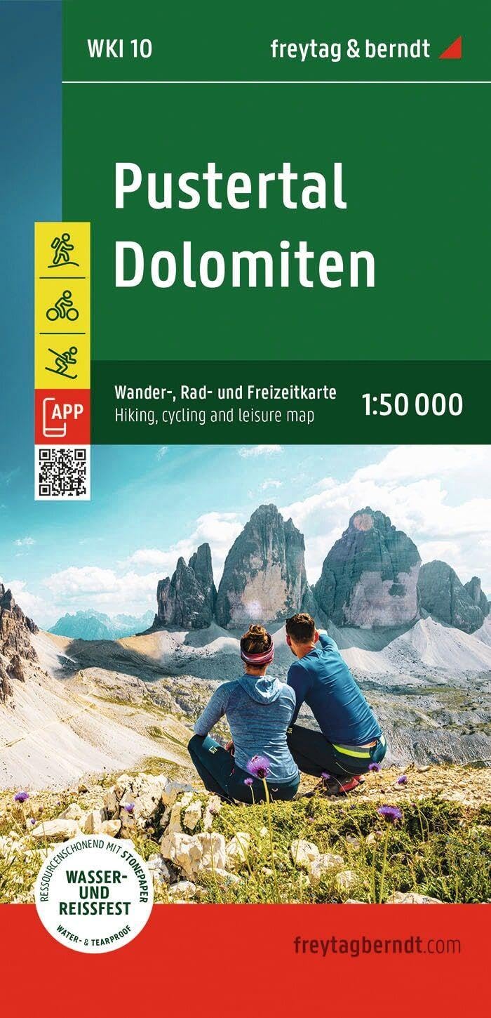 Pustertal - Dolomites Hiking, Cycling and Leisure Map: WKI10