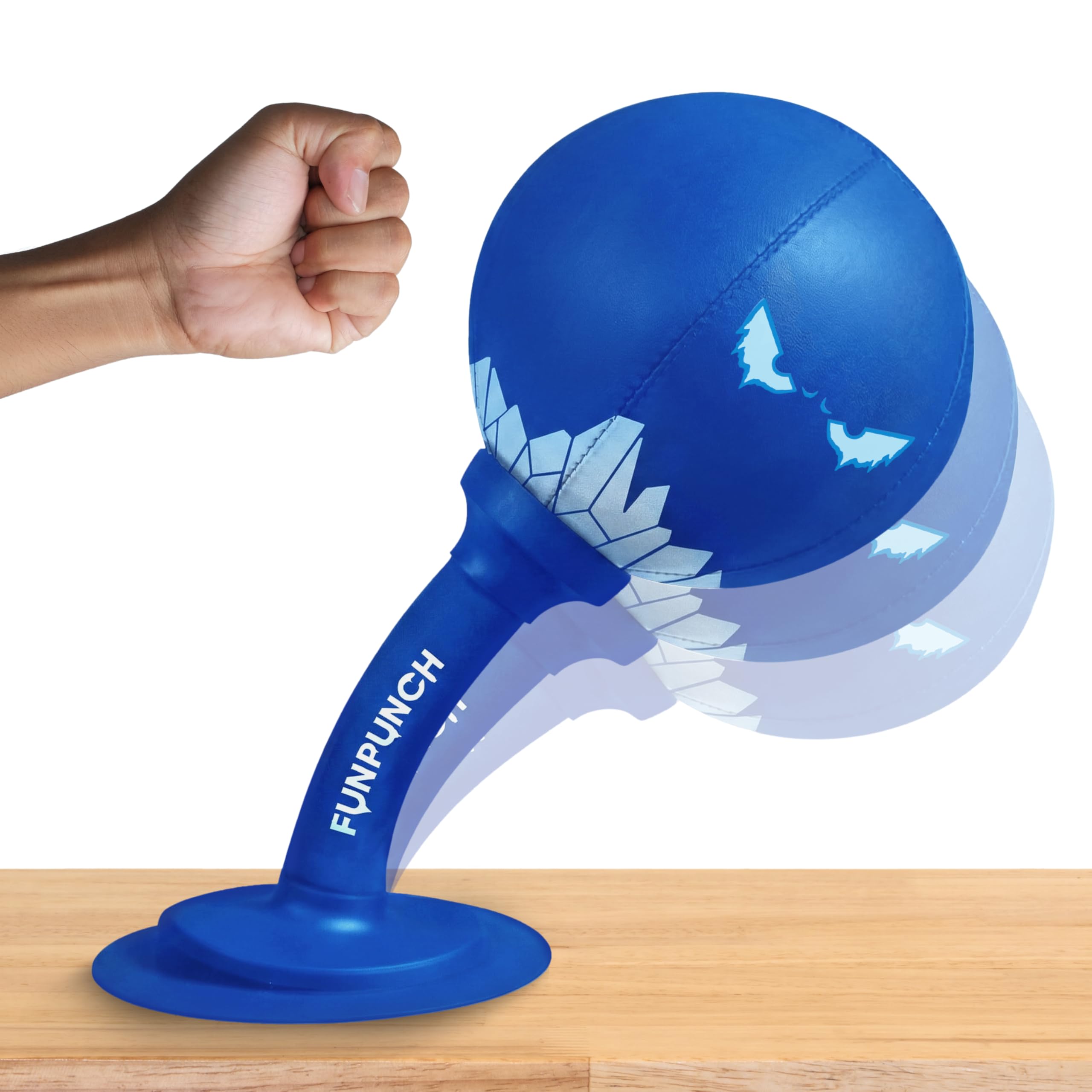 FUNPUNCH Rage Bag Desktop Punching Bag for Kids and Adults - Suction Cup Punching Bag